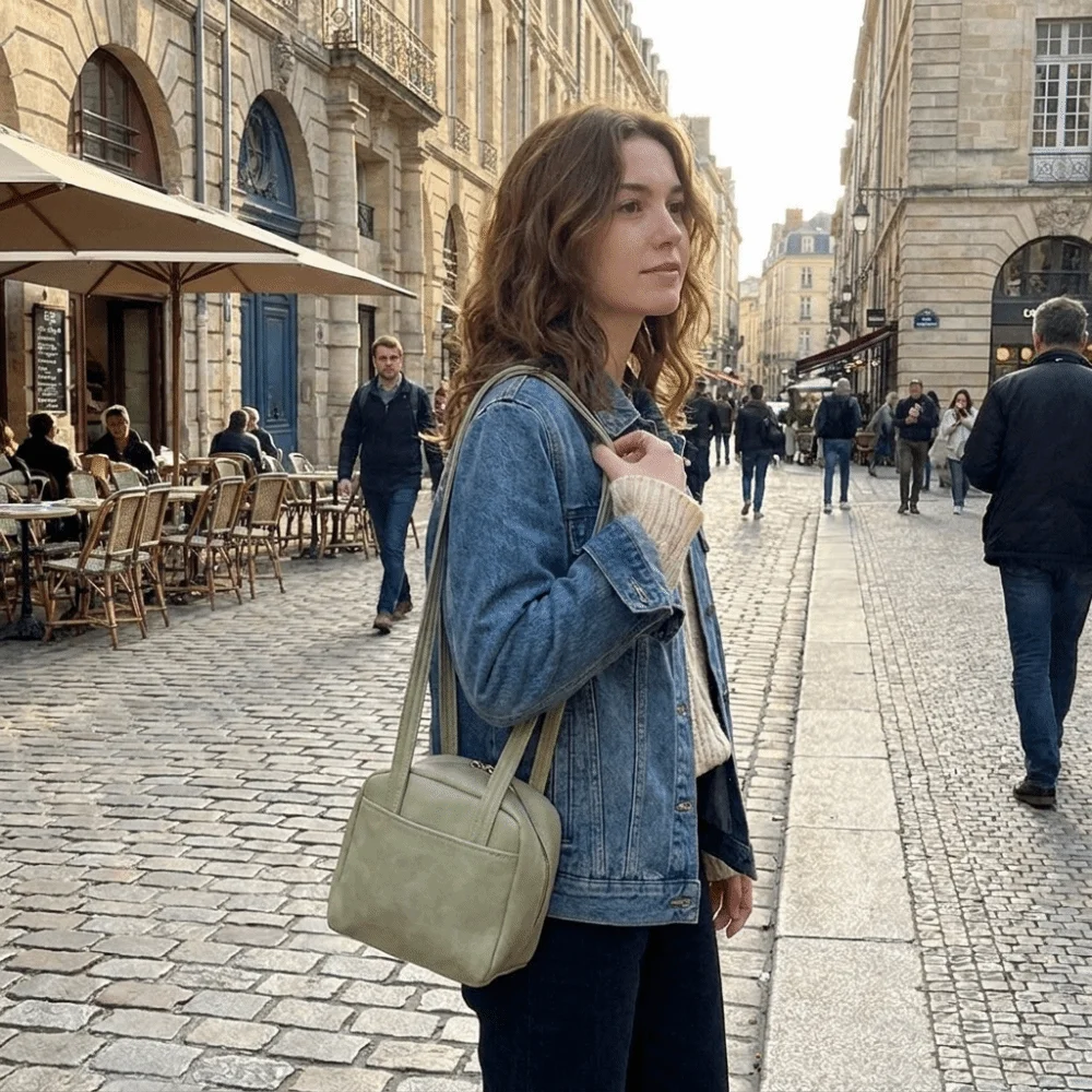 

Soft Matte Toast Shape Shoulder Bag Synthetic Leather Lightweight Small Square Underarm Bag Washable Versatile Compact Handbag