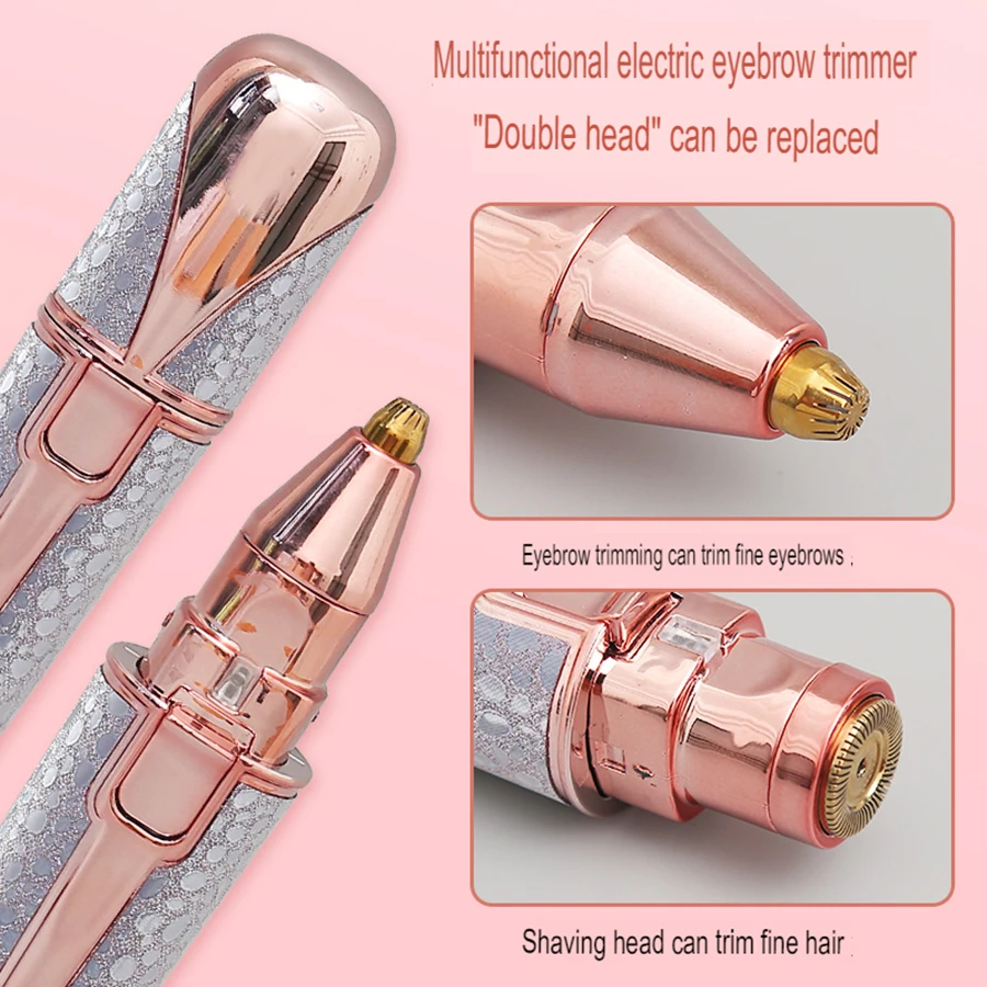 High-Appearance Lipstick-Style Hair Trimmer, Portable Rechargeable, Suitable for Nose Hair, Eyebrows, Armpit Hair