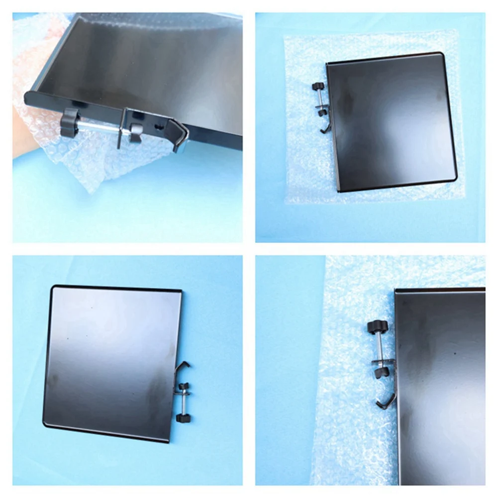 Y23A-Clamp On Tray For Microphone Stand Clamp-On Mic Rack Tray Height Adjustable For Live Tripod Bracket Accessories