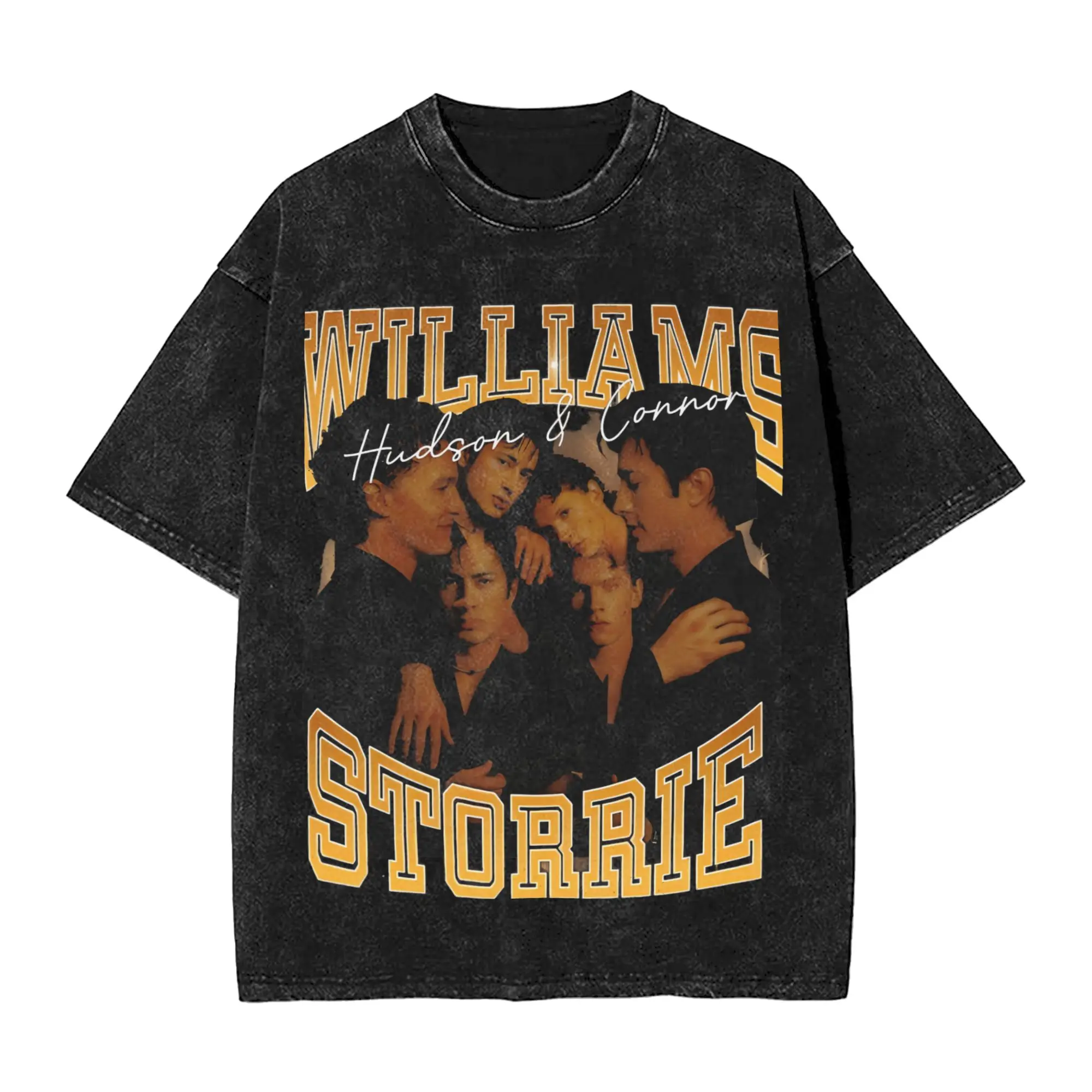 Vintage Hudson Williams T Shirts Men Pure Cotton Amazing T-Shirts O Neck  Tee Shirt Short Sleeve Clothing Printed