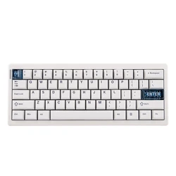 CIDOO QK61 V2 Estructura de junta 60% programable a través de teclado compacto inalámbrico/Bluetooth con cable de 2,4 GHz y LED orientados al sur