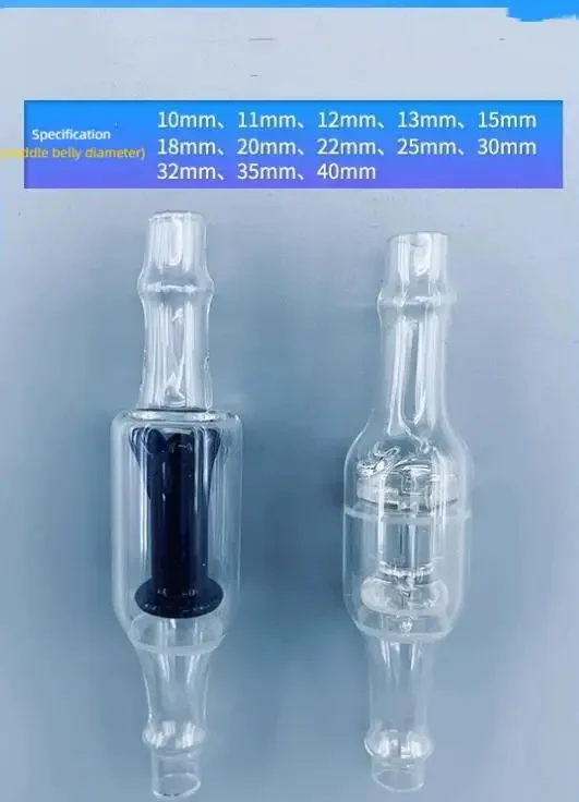 Liquid filling machine glass check valve accessory leakage throttle valve y type backflow prevention 3pcs/batch