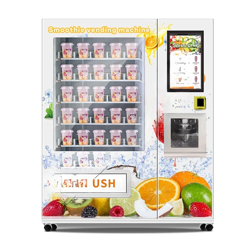 

Vegetable and fruit smoothie vending machine