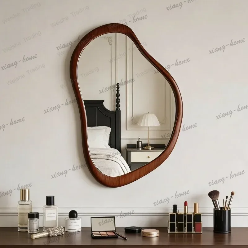 ld Medieval style entrance decorative mirror bedroom wall-mounted LED light lighting bathroom mirror