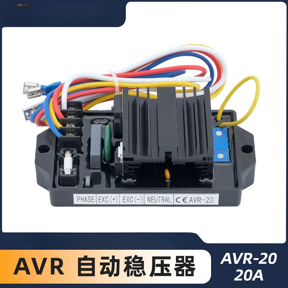 

AVR-20 20A AVR Automatic Voltage Regulator Brushless Generator Regulator Generator Set