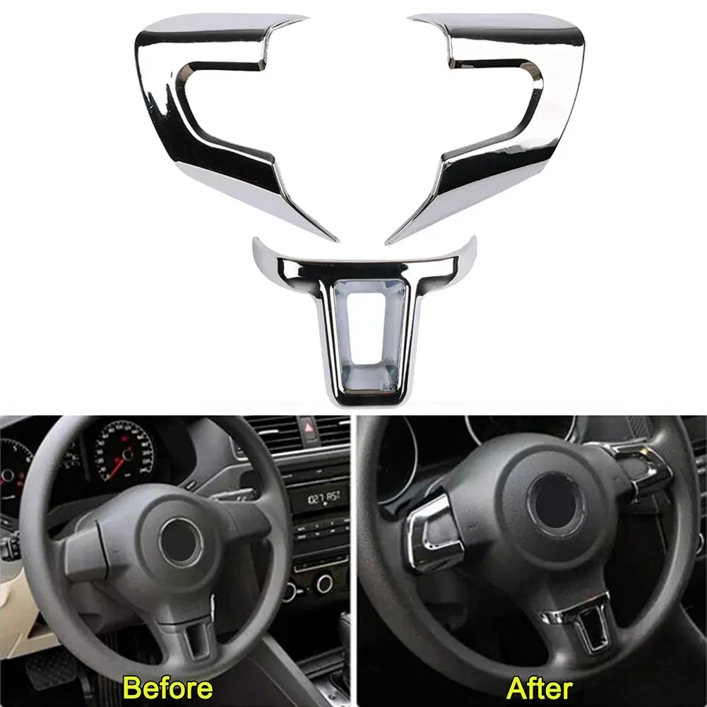 Steering Cover Trim Car Interior Decoration Brand New High Reliability High Universality Perfect Match 1Pc Or 2Pcs Or 3Pcs