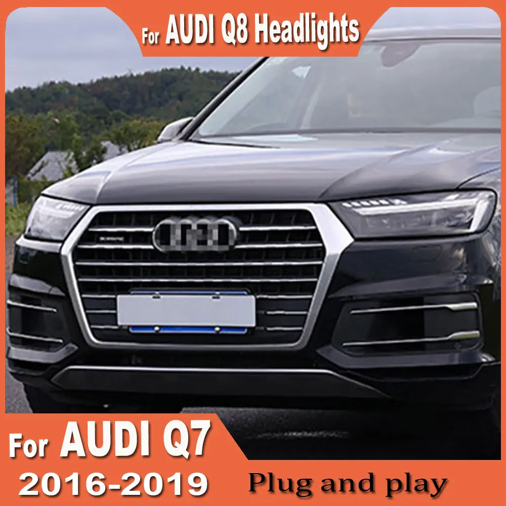 

Car FULL LED Head Lamp For Audi Q7 LED Headlight 2016-2019 Front DRL Turn Signal Light Assembly Modified Automotive Accessories