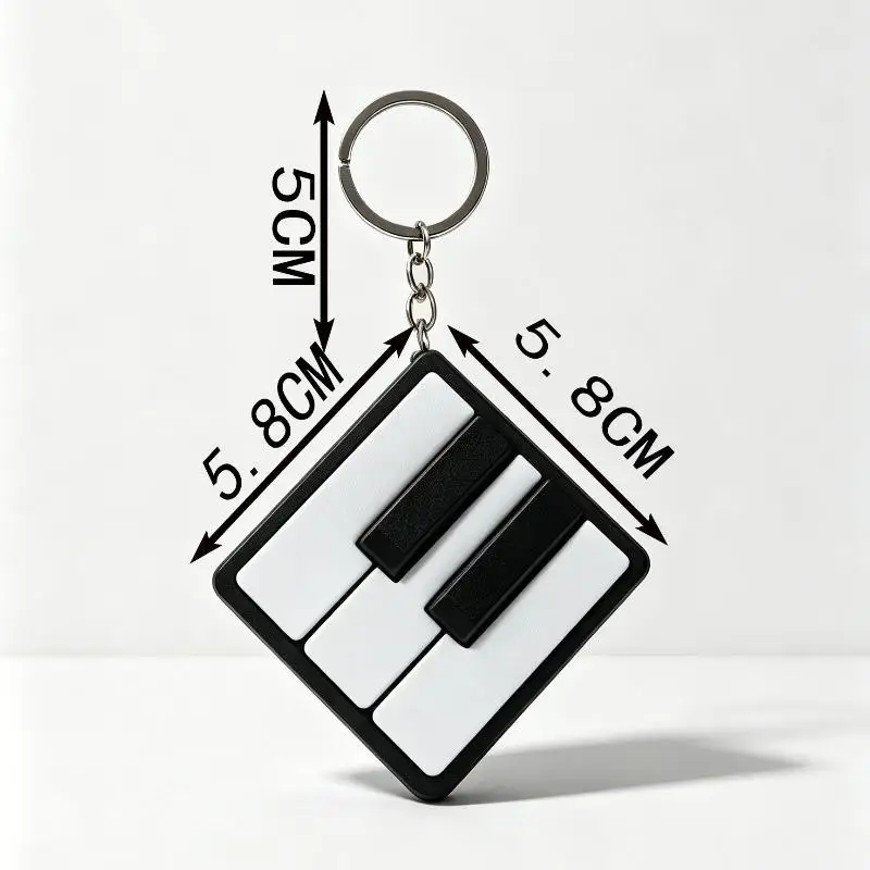 3D-Gedrucktes Mini-Klavier-Tastatur-Clicker Fidget-Spielzeug Sensorisches Stressabbau-Schlüsselanhänger Büro-Schreibtisch-Deko Souvenir-Geschenk – Detail 4