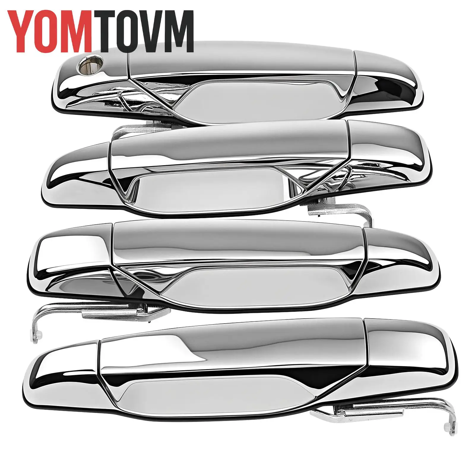 

4pcs Car Chrome Exterior Door Handle Cover Trim LH & RH for CHEVROLET SILVERADO 1500 2500 3500 2007-2013