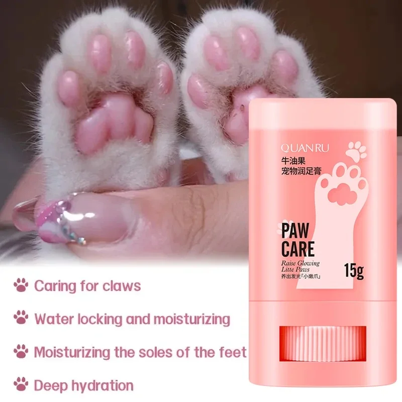 Dog Cat Paw Care Balm Natural Plant Alcohol-Free Moisturizing Cream Pet Paw Skin Protector