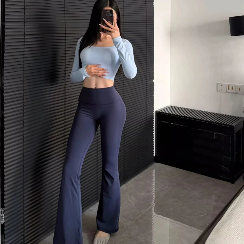 Women's Y Seam Butt Lifting Flare Leggings High Waist Stretch Bootcut Yoga Pants Gym Workout Tummy Control Sportswear 2026