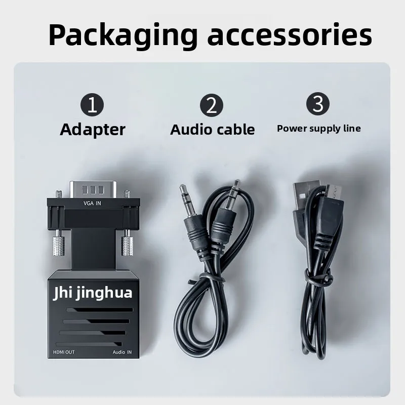 Convertitore VGA maschio a HDMI femmina, con audio USB, plug and play, per display monitor, best seller