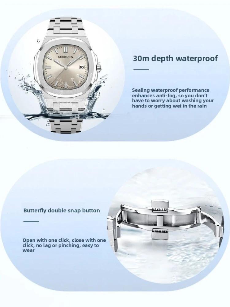 Luxury Classic Couple Watch Gift Waterproof Automatic Mechanical Watch Simple Personality Temperament Watch for Man and Women