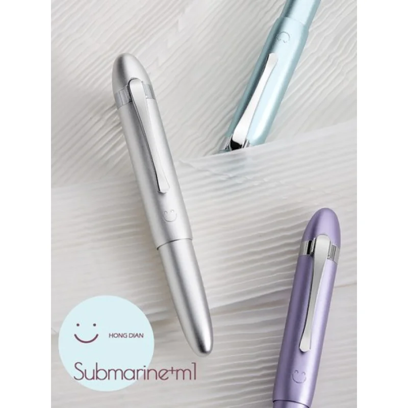 

A+ Hongdian M1 Mini Fountain Pen EF/F Nib, Aluminium Short Pocket Travel Gift Pen