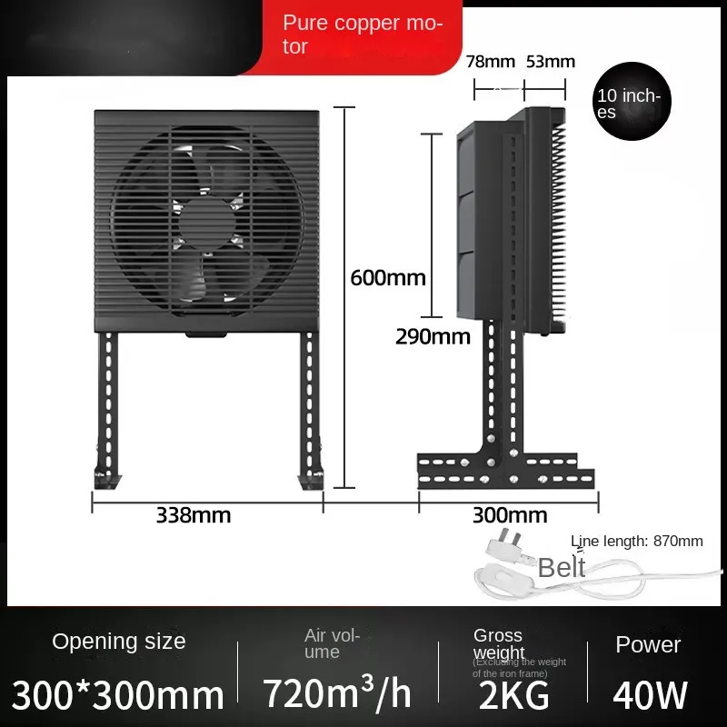 Keine Löcher zu bohren Abluft ventilator keine Löcher in kleine Küche gebohrt werden, um in der Lampe schwarz Badezimmer installiert werden