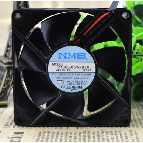 NMB 3110KL-05W-B60 8025 8cm 24V 0.18A 냉각 팬용 새 쿨러 팬 80*80*25mm