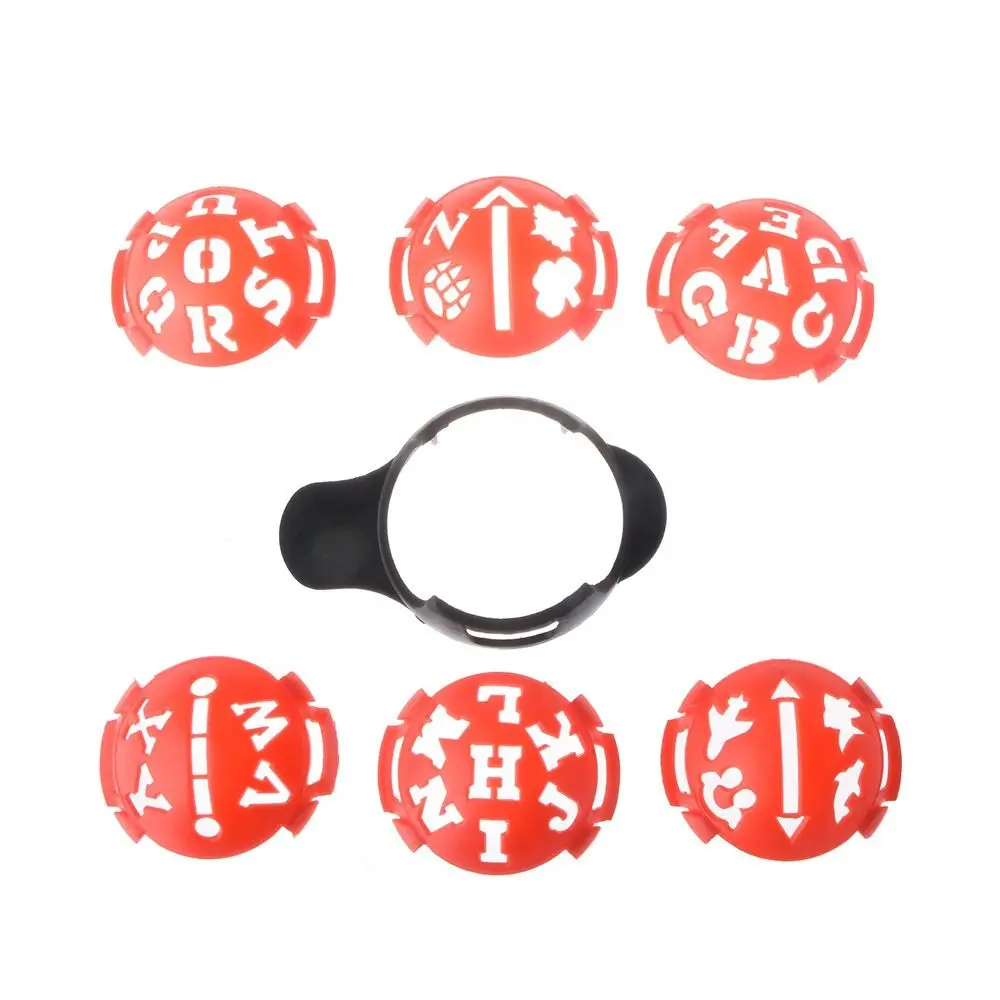 

6 in 1 Golf Line Drawer Template Drawing Marker Gadget Golf Balls Scriber Manual Tool Reusable Golfs Balls Line Marker