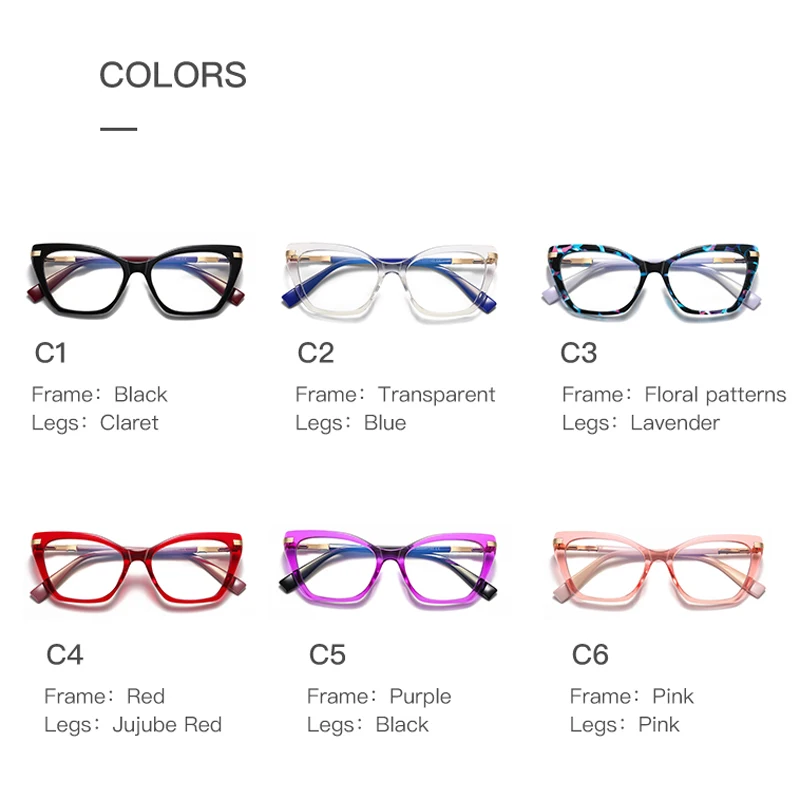 

Очки KIZN Cat Eye Fashion для женщин, с защитой от синего света, компьютерные, оптические, для коррекции близорукости, фотохромные, диоптрии от -0.50 до -10