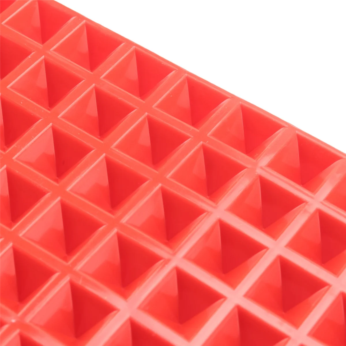 Силиконовый коврик для выпечки, в виде пирамиды, для приготовления пищи, для лучшего здорового жира, антипригарный коврик для выпечки, 2 шт., красный