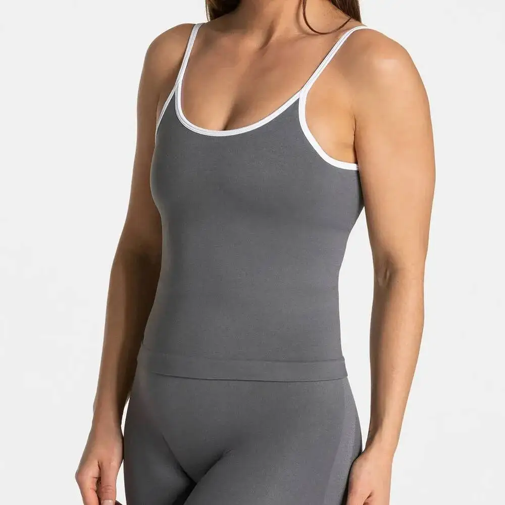 

Бесшовный спортивный бюстгальтер Ignite с цветными блоками, майка для йоги для женщин, укороченный топ для тренировок с низкой спинкой, эластичная спортивная рубашка с