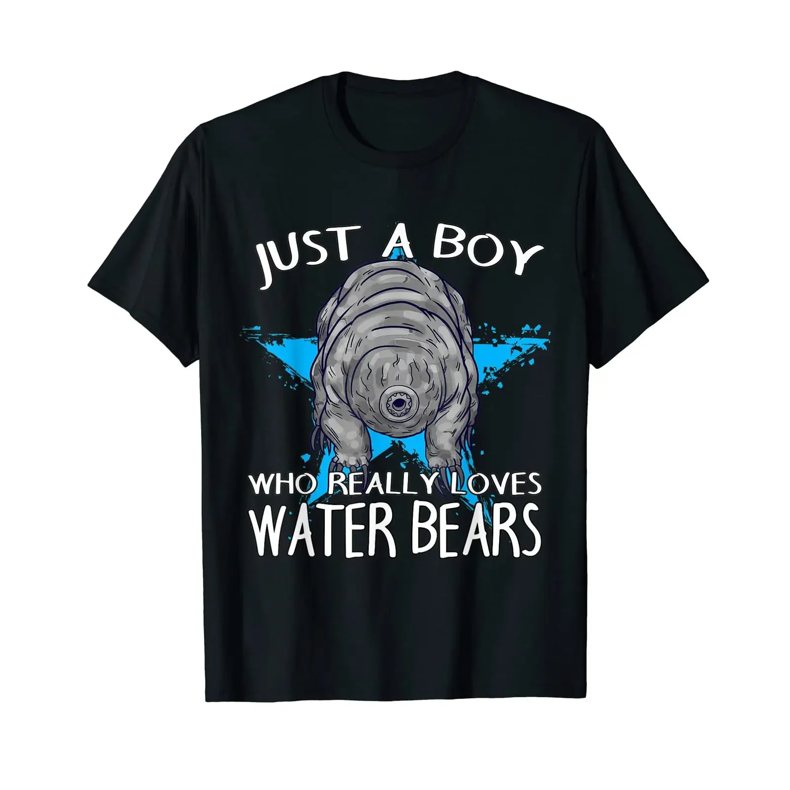 Tardigrade Water Bear Men's Boy Loves T Shirt vintage Washed Soft Stretched Stylish Slightly Casual homme fashion Unisex