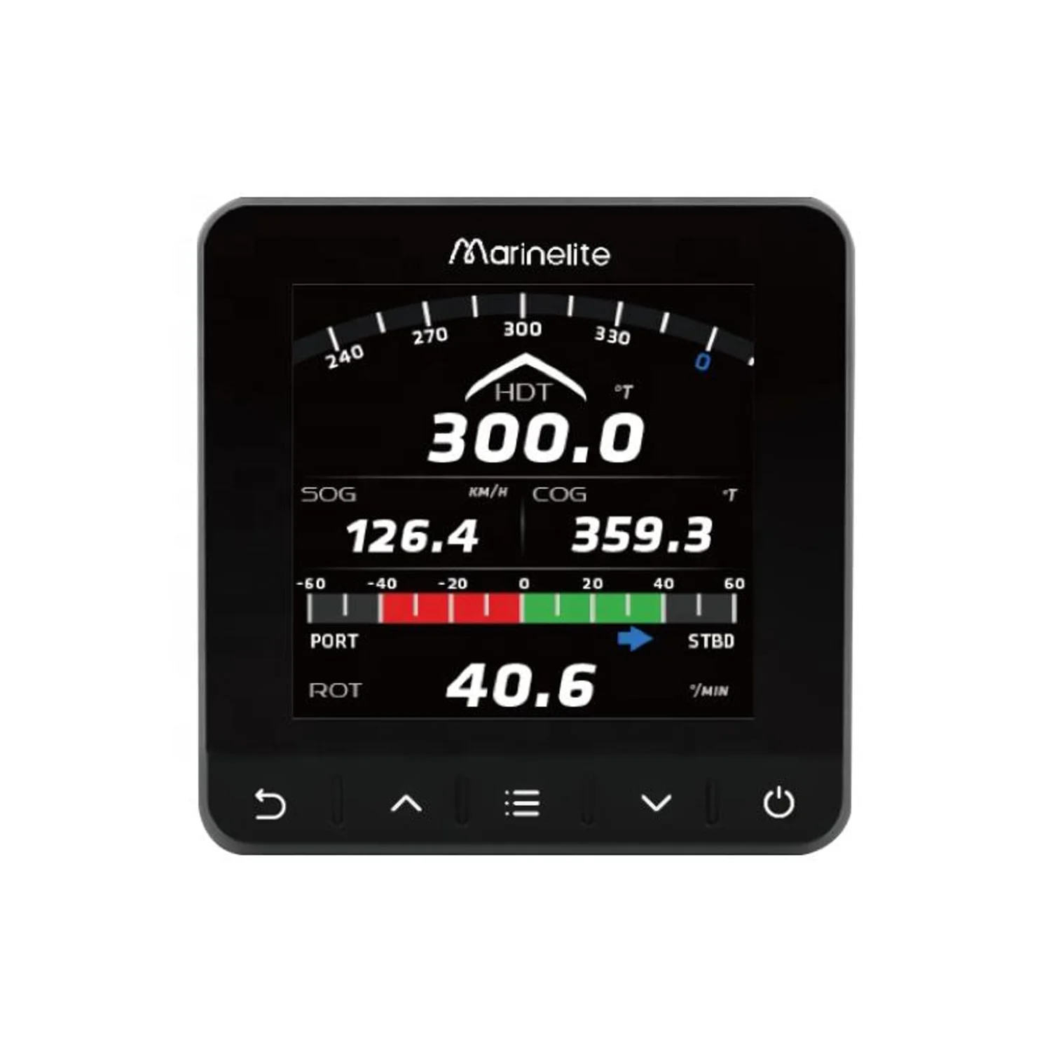 Mi42 Multifunction In-Dash Digital Depth Sounder for Boats IPX7 Waterproof with Transducer Instrument Mounting Kit Included