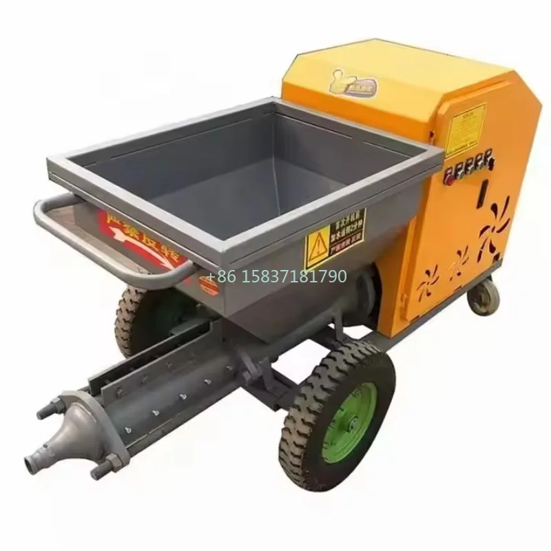 Electric Mortar Spraying Machine Concrete Wall Plastering Construction Concerete Pump Sand Cement Mortar Spraying Machine Price