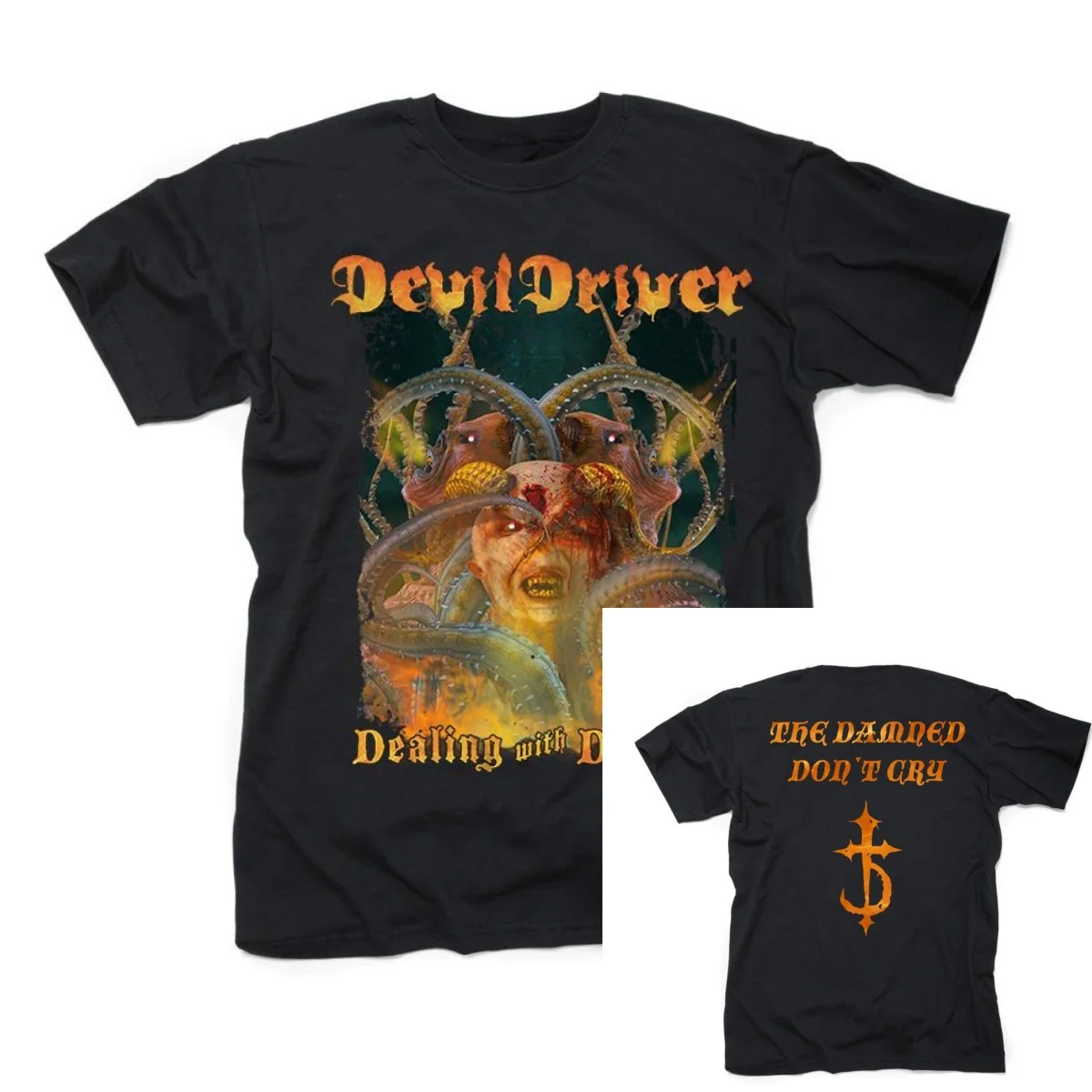 DevilDriver Dead Don't Cry Band T-Shirt 100% Cotton Graphic Tee Men Women Summer Streetwear Top