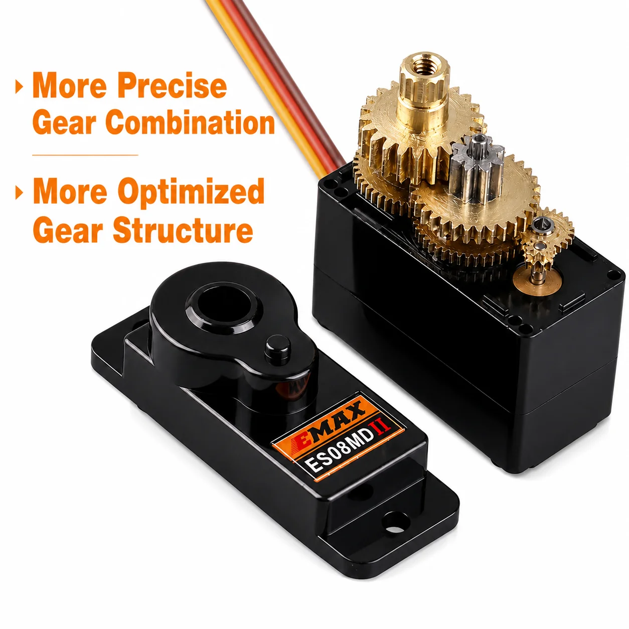 EMAX ES08MDII 4V to 6V 2kg Mini Digital Servo Metal Gear 13g Futaba JR Plug for TREX 450 RC Airplane Helicopter