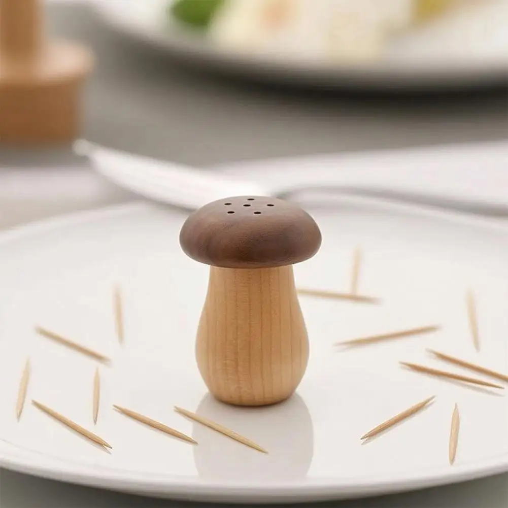 Mushroom shaped toothpick box with simple operation and sealing ring that does not come off, convenient to use, large capacity
