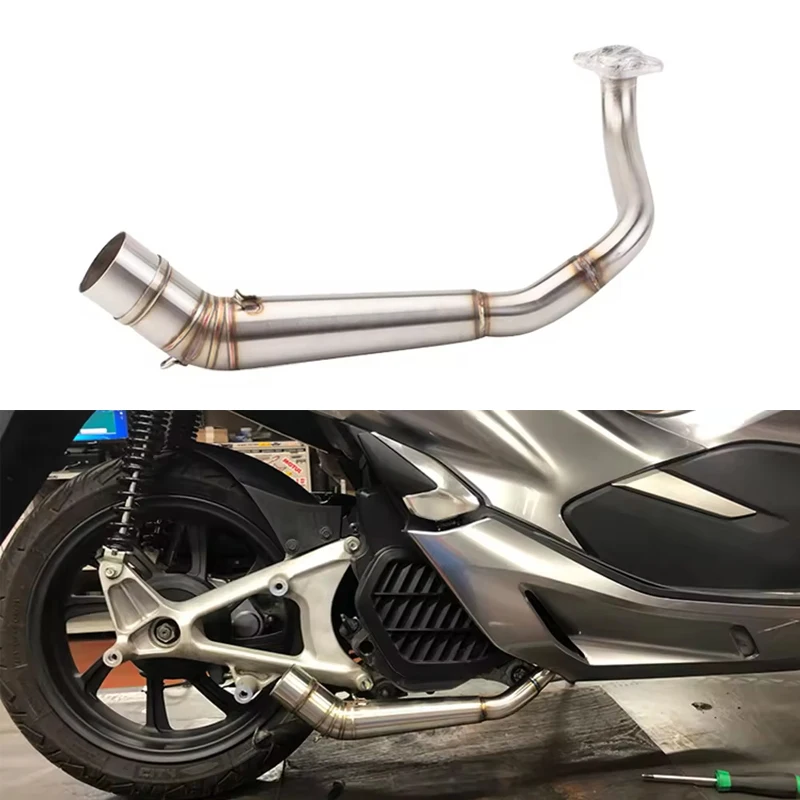 

High Performance Elbow Exhaust Pipe Headers Exhaust Front Header Dowbpipe for Honda PCX 125 PCX 150 2018-2020 Scooter Exhaust