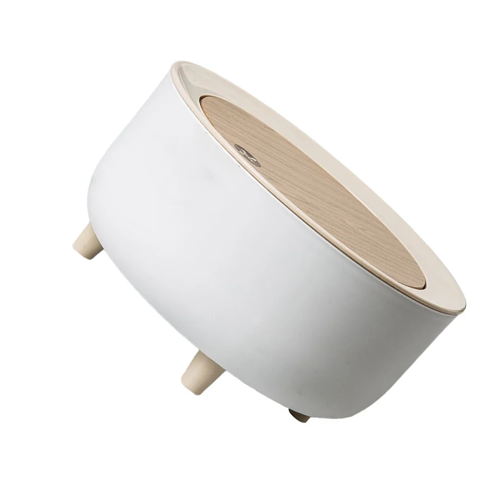 

1Pcs Desktop Trash Can Stylish Press Lid Garbage Bin Multipurpose Storage Container for Office Bathroom Bedroom