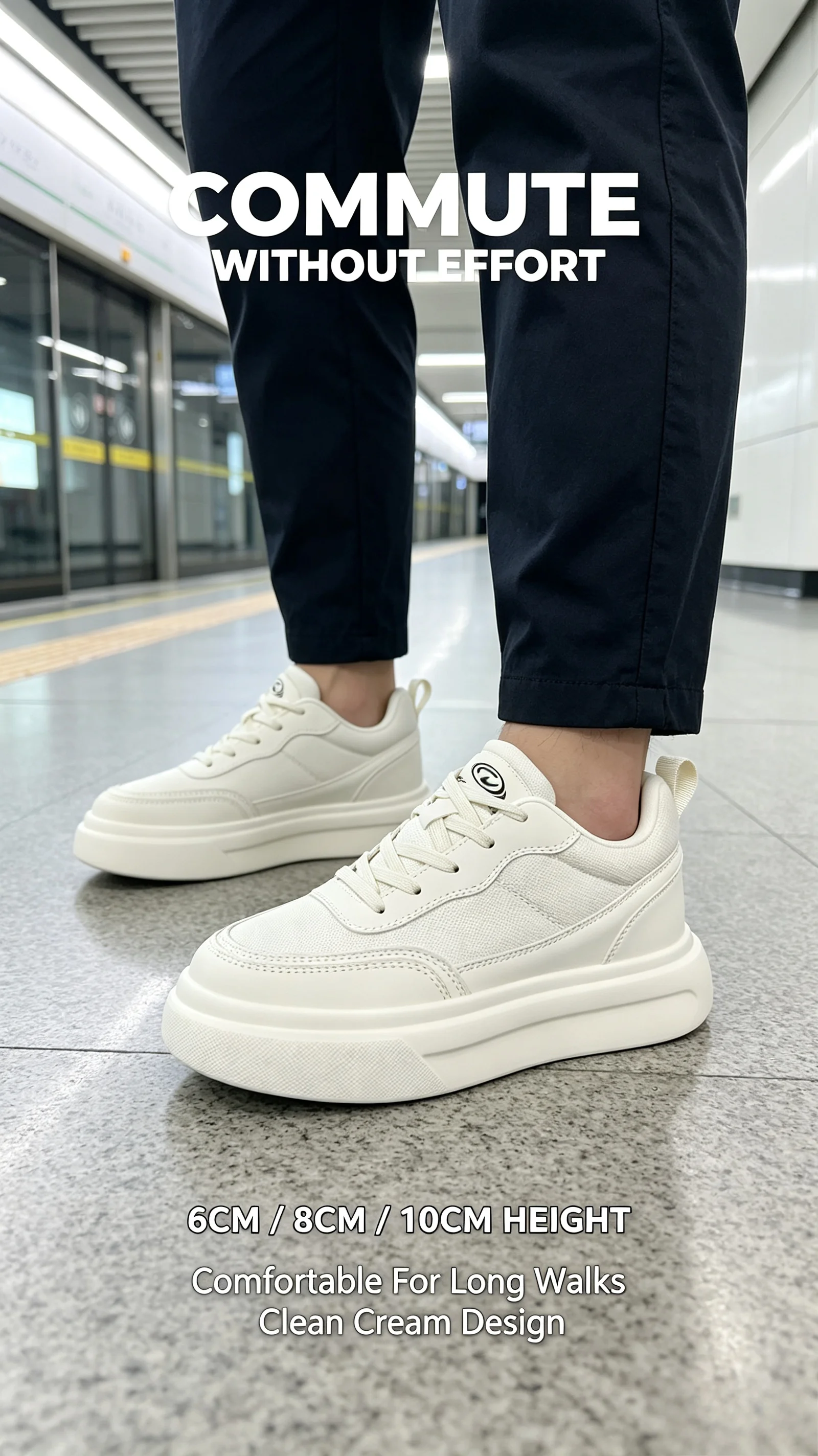 6-10CM Unsichtbare Höhenverlängerung Herren Plateau-Sneaker Schwarz Atmungsaktive Schnürschuhe Casual Höhenerhöhende Skate-Schuhe Alltagsschuhe zum Spazierengehen – Detail 19