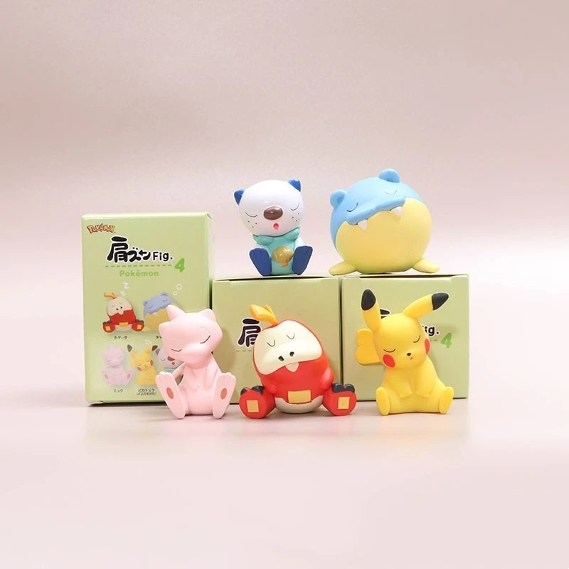 pokemon-model-children's-toy-set-shoulder-to-shoulder-series-figure-fuecoco-pikachu-spheal-doll-birthday-gift-car-ornaments