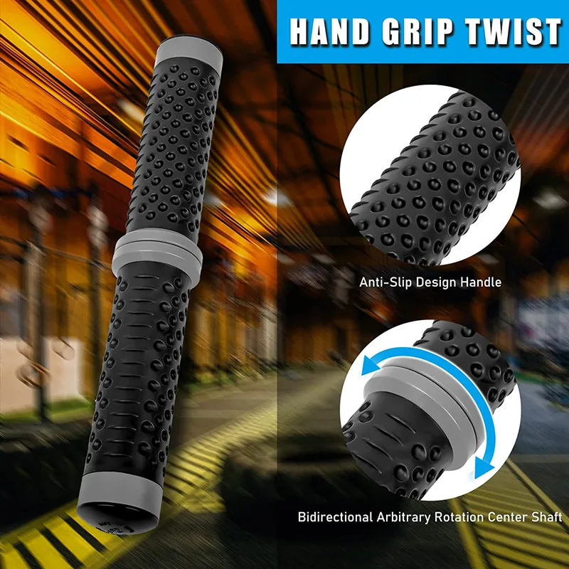 Hand Strengthener Hand Wrist Exerciser Twist Bar Improve Hand Grip Strength Flexibility Trainer Finger Forearm Workout Equipment