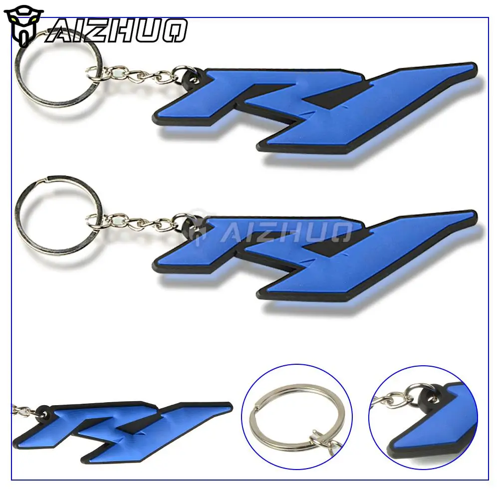 keychain + Motorcycle Blank Key Special purpose model New fashion motorcycle rope Keychain key ring For Yamaha YZF-R1 YZF R1