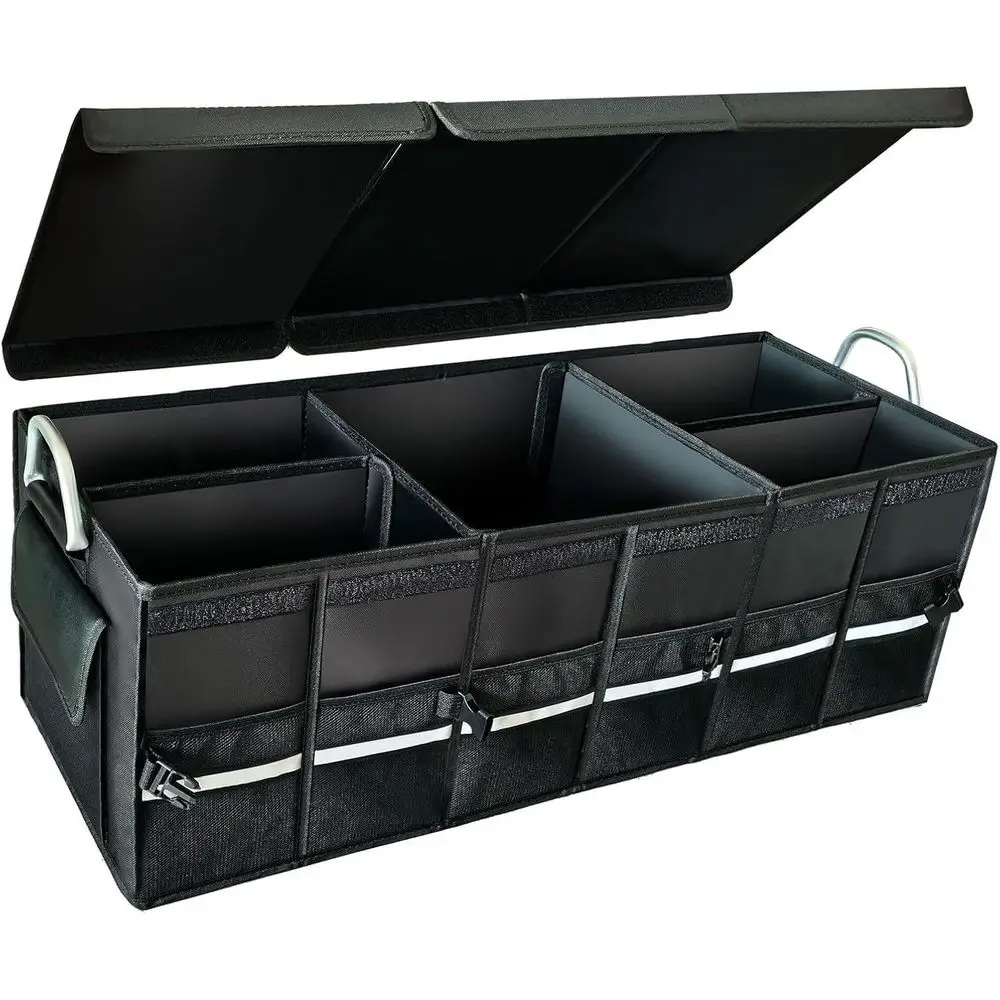 

Collapsible Multi-Component Car Trunk Organizer, SUV Trunk Organizer, Suitable for Car Accessories Interior or Women and Men