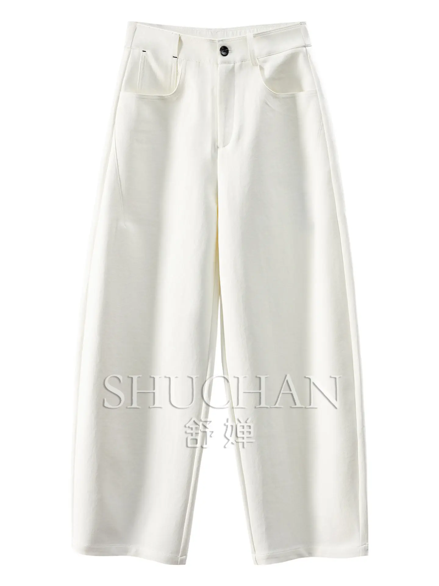 Autumn Chopsticks Legs Ark High Waist Simple Nine-point Sickle Pants Women 95M3 Cargo Pants Women