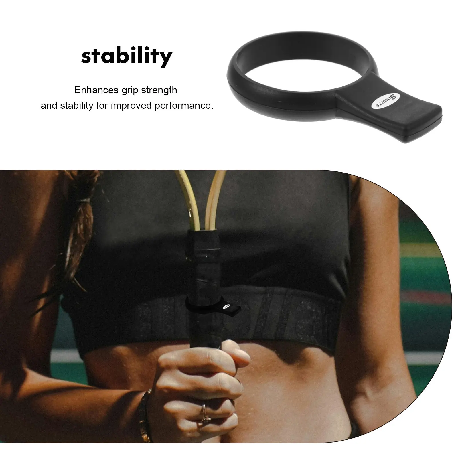 Tennis Racket Handle Isolator Silicone Finger Separator Tennis Racket Grip Trainer Training Tool Improve Stability Control
