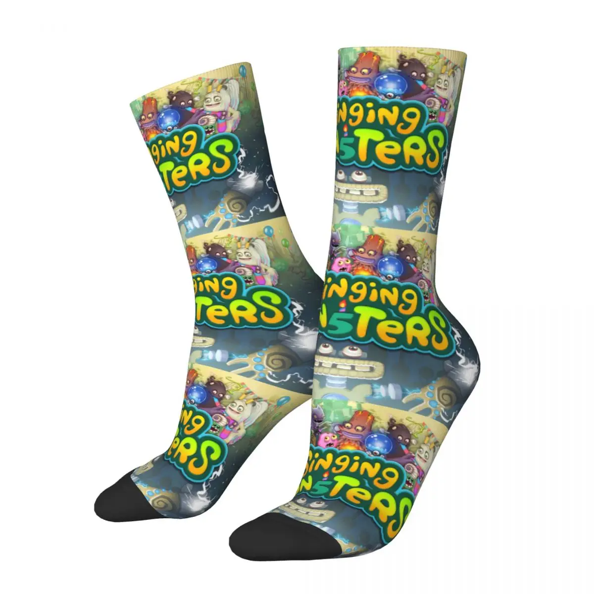 

My Singing Monsters Socks Men's Women's Fashion Kawaii Cartoon Socks Novelty Spring Summer Autumn Winter Middle Tube Socks Gifts