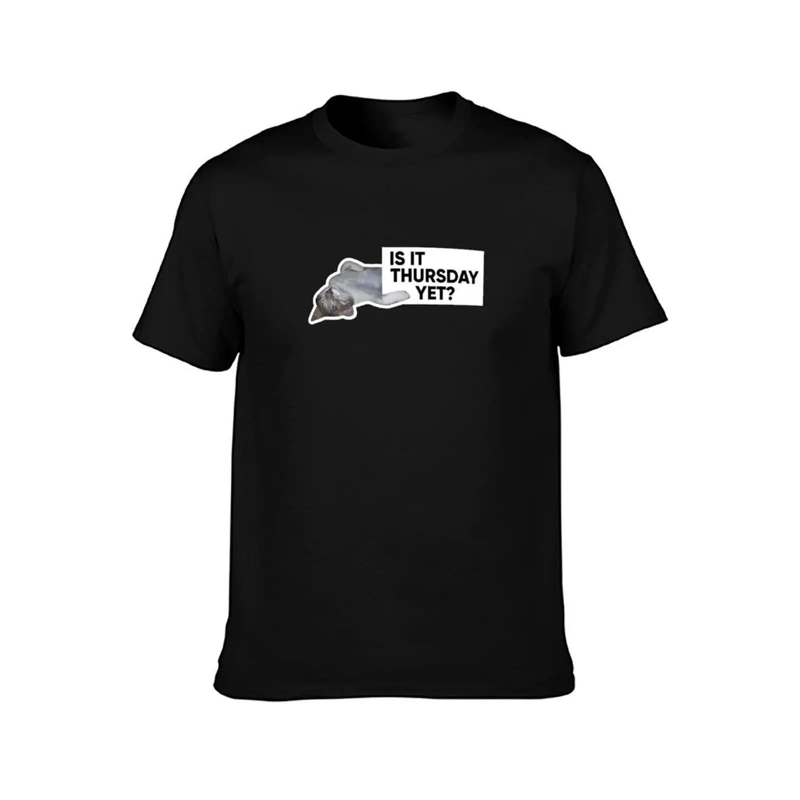 Is it thursday yet? T-Shirt, Summer Casual Cotton Tee, Oversized Streetwear Tops, Vintage Graphic Print, Loose Fit Short Sleeve