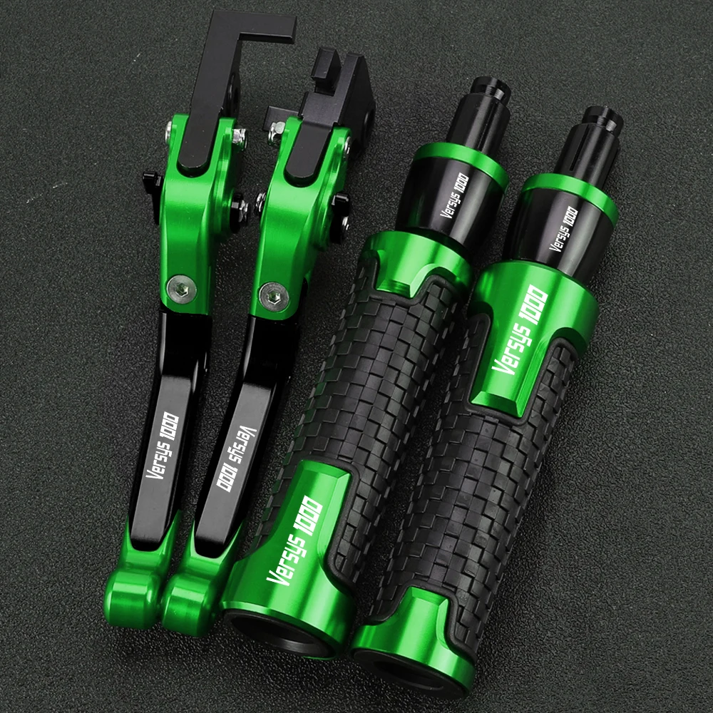 2024 For Kawasaki VERSYS1000 Versys 1000 2015-2020 2021 2022 2023 Extendable Motorcycle Brake Clutch Levers Handlebar grips Ends