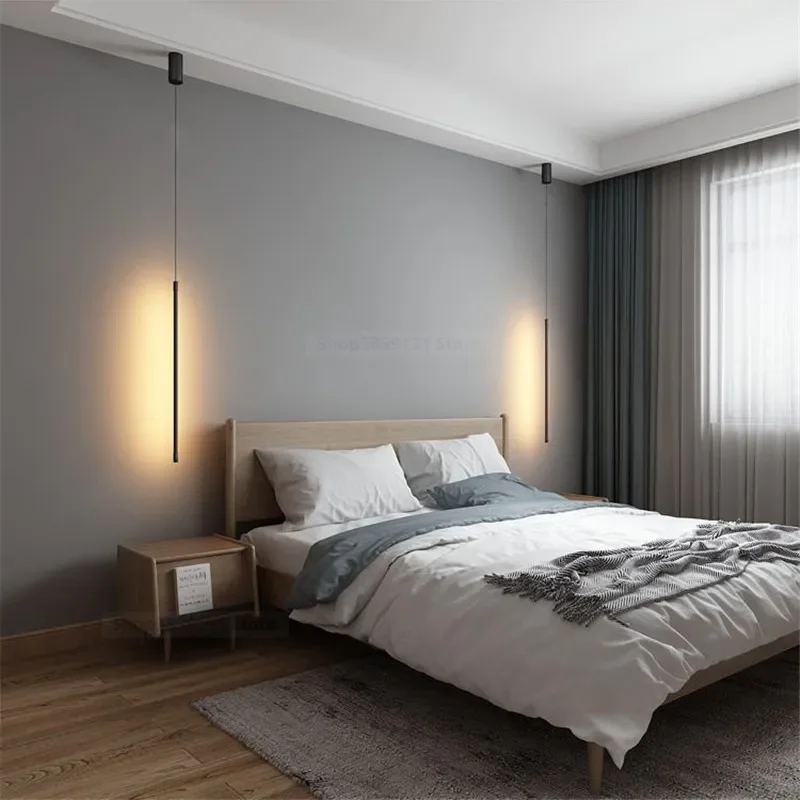 Imagem -03 - Nordic Simples e Moderno Pingente Luzes Led Quarto de Cabeceira Cozinha Pendurado Lâmpadas Decoração para Casa Luzes Penduradas Minimalista Luminária