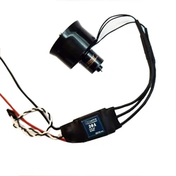 QX-motor 30mm 6 Blades Ducted Fan EDF 2S 3S 4S Brushless Motor with 20A esc For DIY RC Airplanes Model Parts car model
