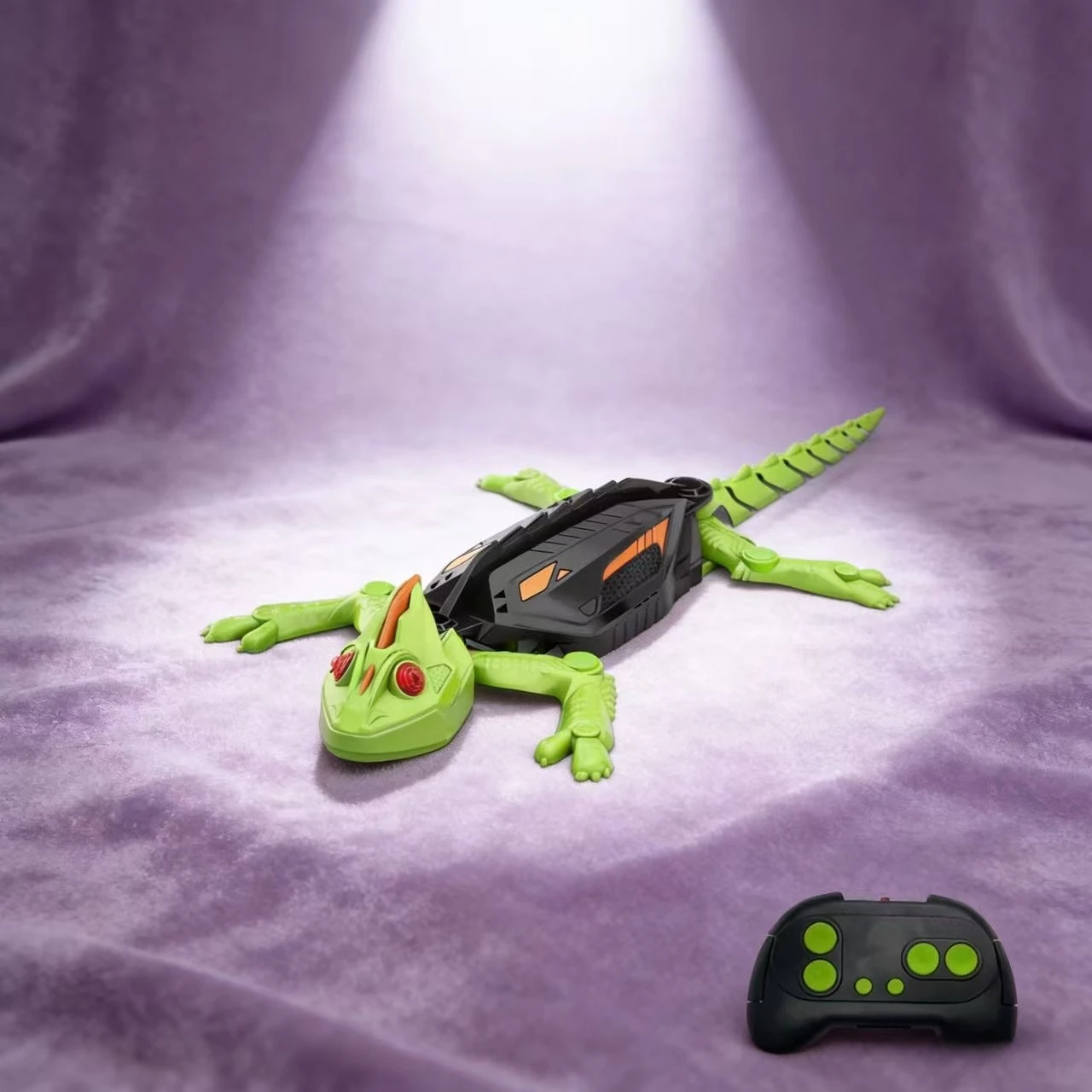 Giocattolo telecomandato divertente natalizio, scalatore di vetro Gecko bionico, robot creativo per arrampicata su parete