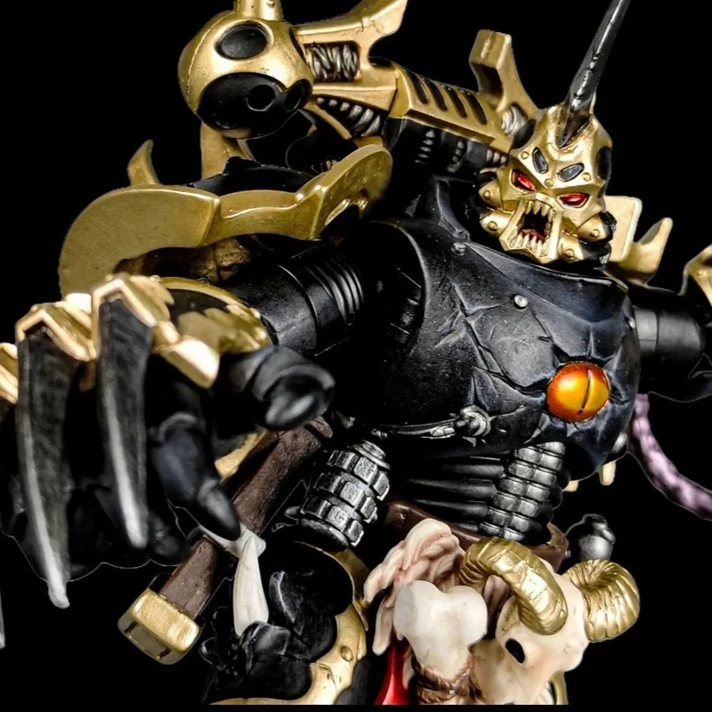 JOYTOY Warhammer 40k Chaos Space Marines Legión Negra elegido figura de acción militar articulada modelo Kit niño juguete regalo exquisito