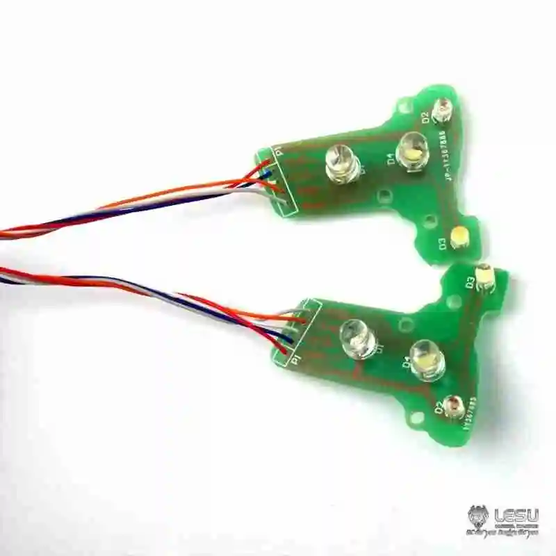 LED spotlight circuit board structure LESU1/14 truck model 3363 3348 Tamiya tractor