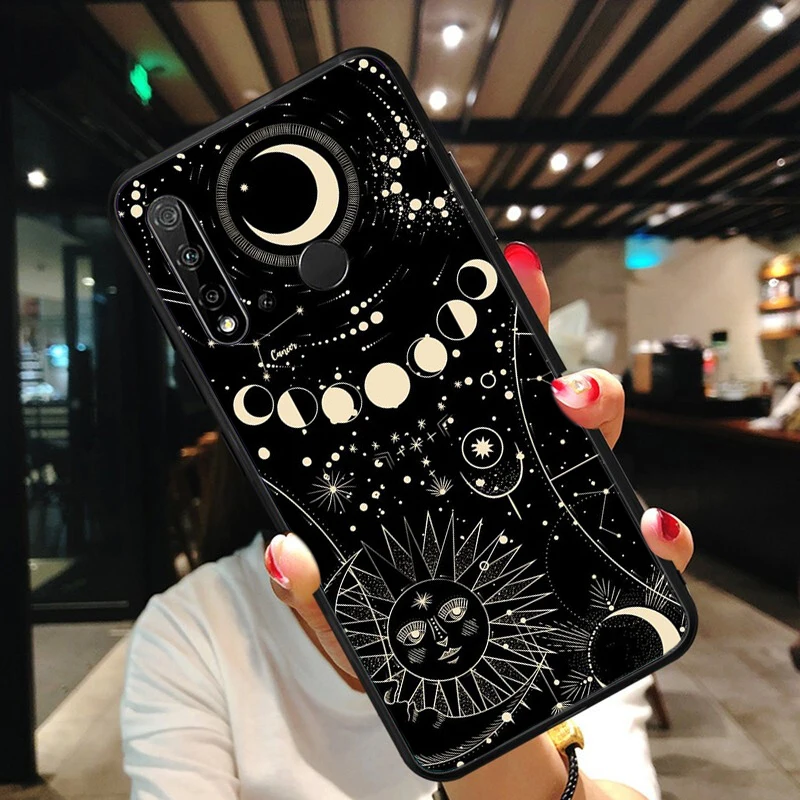 

Magic Sun Moon Witches Moon Tarot Phone Case For Huawei P50 Pro P30 P40 Lite P40Pro P20 lite P10 Plus Mate 20 Pro Mate20 X