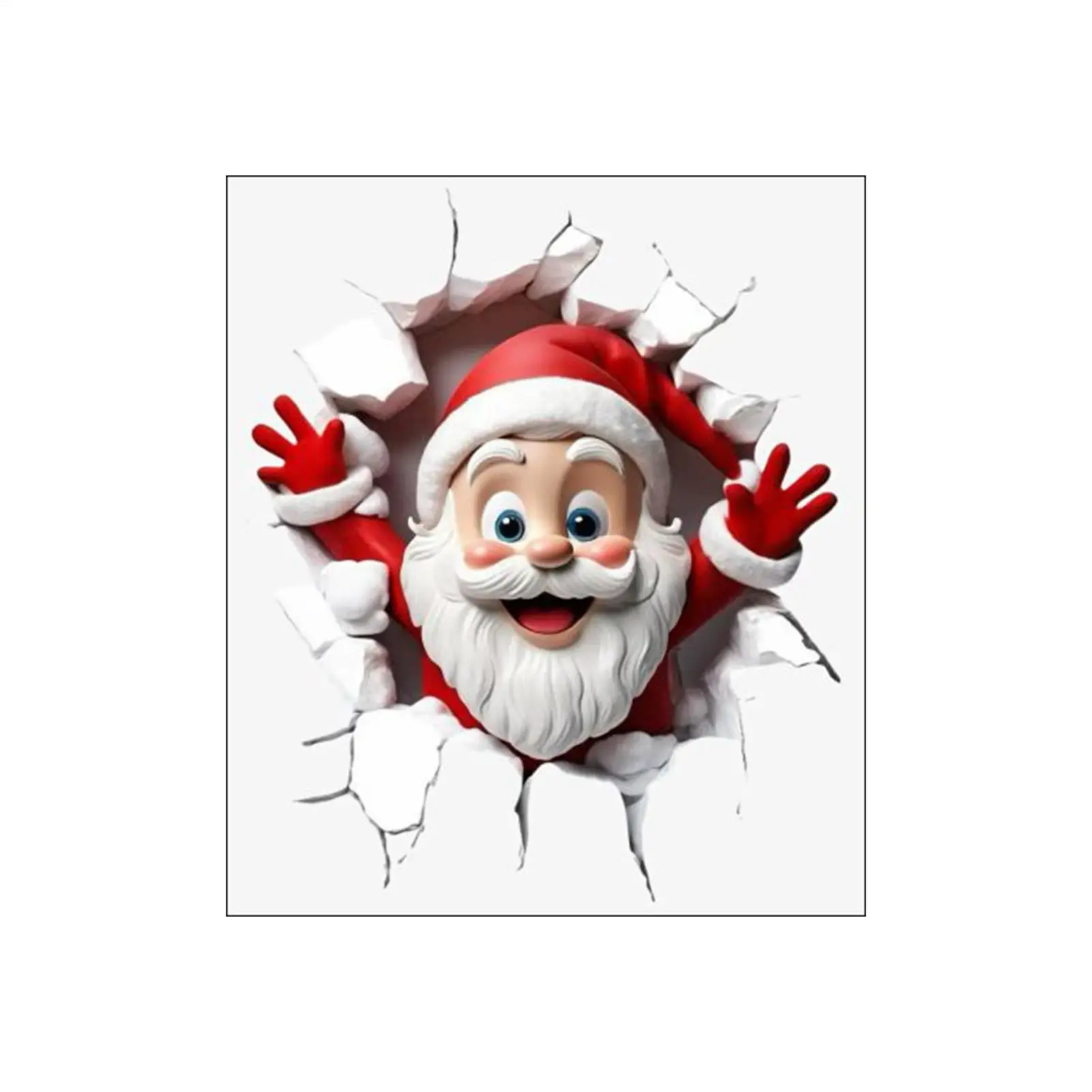 1 قطعة عيد الميلاد الأب عيد الميلاد نمط ملصقات المرحاض ، ذاتية اللصق مقاومة للرطوبة ملصقات بمادة لاصقة قابلة للإزالة ديكور #3