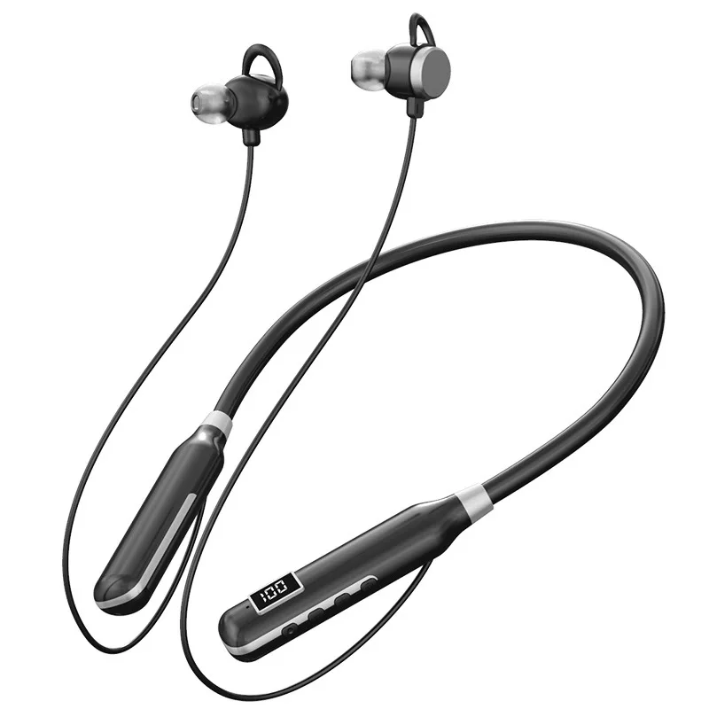 2023 BT7 Wireless Headphones Bluetooth 5.3 Neckband Earphones Magnetic Sports Waterproof Earbuds Headset With Mic SD Card Mode